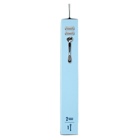 Gillette Skinguard Sensitive Rasoio da Uomo, 1 Manico + 2 Lamette